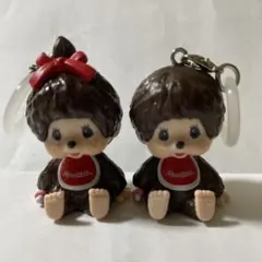 ③モンチッチ もんちっち めじるしアクセサリー チャーム フィギュア 2個セット