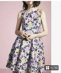 グレースコンチネンタル 刺繍ワンピース 36 結婚式　二次会