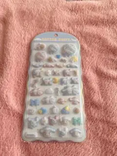 新品未使用☆ シナモロール キャラクターシール 表面ふわふわ