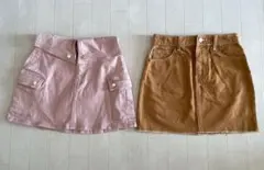 ★ FOREVER 21デニムスカート2点セット　お値下げ！