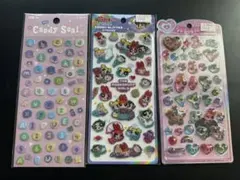 パワパフ　うるちゅるポップ・キャンディグリッターステッカー＆キャンディシール