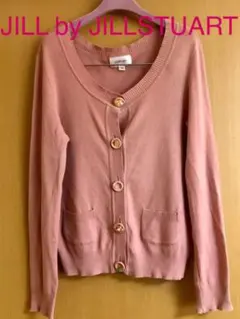 ジルバイジルスチュアート　カーディガン ピンク ボタンにお花のビジュー
