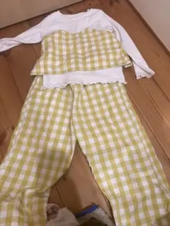 チェック柄セットアップ 110