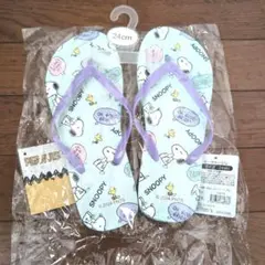 新品未使用　PEANUTS　スヌーピー ビーチサンダル 24cm
