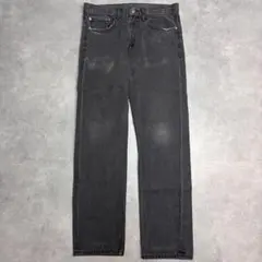 リーバイス505 Levis W34 ブラックデニム 黒 古着 21359