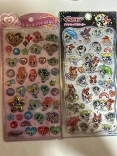 正規品 パワーパフガールズ プチドロップステッカー うるちゅる シール2種セット