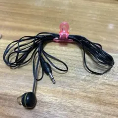 黒 片耳 有線イヤホン 3.5mm 3m