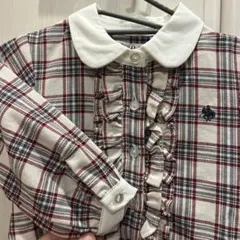 【値下げ】POLO Baby チェック柄ワンピース 80