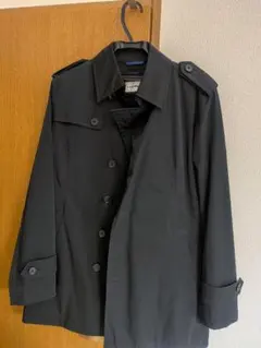 ブラック トレンチコート ダブルブレスト