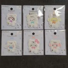 ふわふわスノーワッペン 6枚セット シール