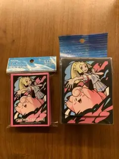 ポケモンカードゲーム デッキシールド デッキケース リーリエ＆ピッピ セット