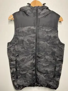 【未使用】CERONIAS・ダウンベスト・ブラック・カモフラージュ・M