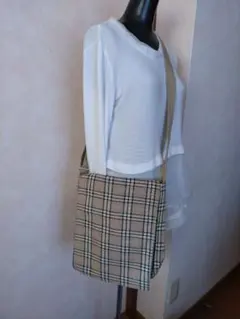 mytasteショルダーカジュアルバッグ チェック柄布製