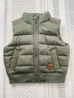 BABYGAP グリーン 中綿ダウンベスト