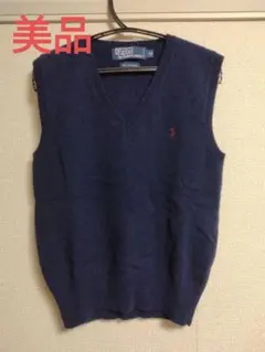 Polo by Ralph Lauren ネイビー Vネックベスト