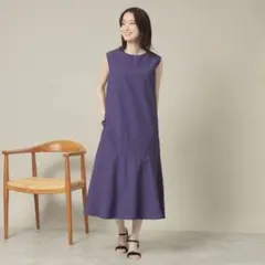 ITS'DEMO♡ペプラムワンピース（パープル）のサムネイル