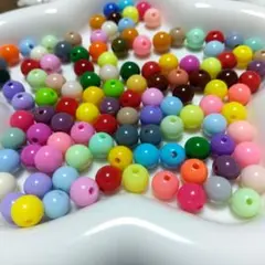 カラフルビーズセット 30g 約7ミリ②
