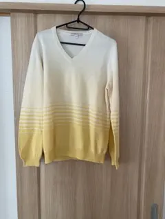 美品 UNIQLO カシミヤ100% ボーダー長袖ニット