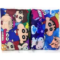 新 クレヨンしんちゃん トートバッグ ２種セット 総柄デザイン ☆★