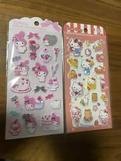 ハローキティ ジュエルマシュマロスティッカー 2枚セット