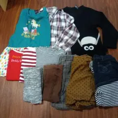 女の子110　キッズ服 9点セット タイツおまけ