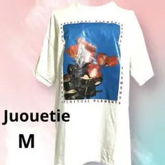 【Justine 】オーバーサイズTシャツ バラと山のデザイン/Mのサムネイル