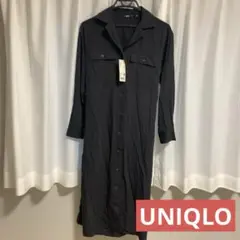 【新品★タグ付き】UNIQLO UVカットシャツワンピース S 長袖