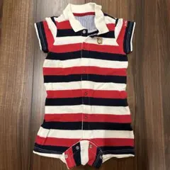 【美品】ミキハウス　ホットビスケッツ　ロンパース80