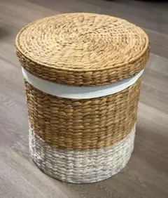 ZARAHOME ザラホーム/蓋付きラウンドバスケット/収納かご/おしゃれ