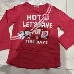 ミキハウス ピンク長袖Tシャツ 110