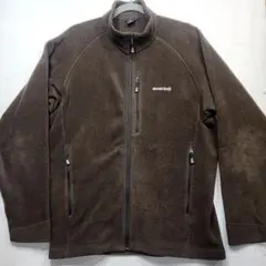モンベル XL クリマプラス フリースジャケット ブラウン