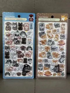 ボンボンドロップシール 和柄 日本犬 柴犬 2枚セット【正規品】