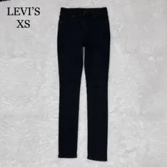 リーバイス スキニー デニム パンツ ブラック コットン 23インチ XS