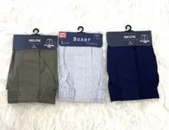 新品未使用　ユニクロ　メンズ　ボクサートランクス　L・３枚セット　綿100%