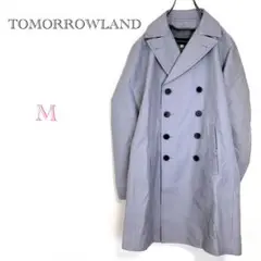 ＊トゥモローランド【M】トレンチコート スプリングコート ダブルボタン キュプラ