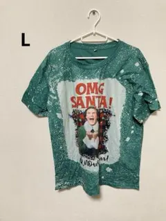 クリスマス 1点限り半袖Tシャツ【L】サンタ おおきめ メンズ 古着