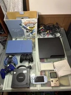 レトロゲーム機 まとめ売り PS2 PS3PSP ゲームボーイライトＤＳのサムネイル