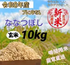 新米 北海道産 ななつぼし 玄米10kg