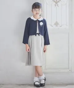 美品　DRESS PLUS 子供　フォーマル　ワンピースボレロセット入学式結婚式