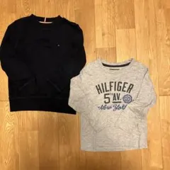 110㎝⭐︎トミーヒルフィガー 長袖カットソー トレーナー2枚セット