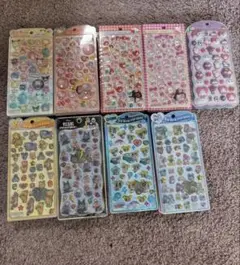 ボンボンドロップシール うるちゅるポップシール他 9枚セット