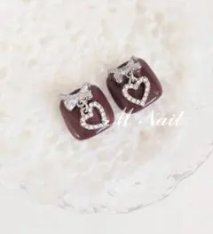 サロン大人気デザイン♡ フットネイルチップ♡現品orサイズオーダー