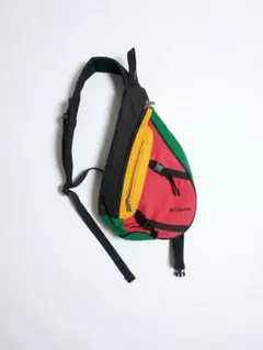 Columbia ワンショルダーバッグ マルチカラー　ノームコア　古着　90s