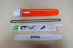 新品 スチール チェンソー 18インチ ガイドバー・ソーチェン・サヤ 