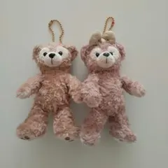 【ディズニー】 ダッフィー＆ シェリーメイ マスコット キーホルダー セット