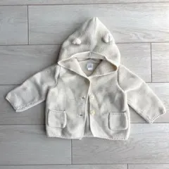 baby GAP くま耳フード付きカーディガン　6-12months