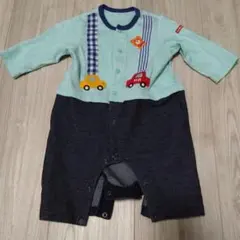 ミキハウス　水色　ロンパース