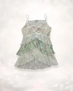 フェアリーグランジ 森ガール 総柄レース リボンチュニック - メルカリ