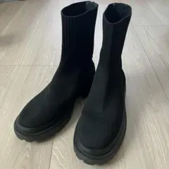 極美品 green label relaxing ニットブーツ 24.5cm