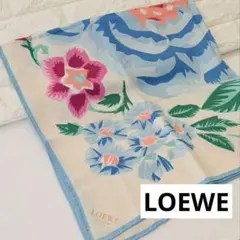 LOEWE フラワーパターン シルクスカーフのサムネイル
